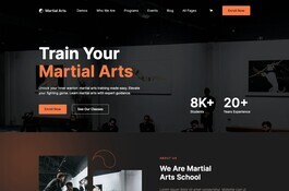 Martial Arts - Martial Arts Website Template